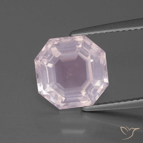 4,25 ct octagonschliff rosa Rosenquarz aus Südafrika, Größe 9,8 x 9,8mm, natürlicher Edelstein, Transparent Reinheit, 1 Stück octagonschliff Rosenquarz, Mohs-Härte von 7 Geeignet für den täglichen Gebrauch im Schmuck , Photo A