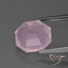 Rose Quartz Gemstone in 10.4 x 10.4 mm Size for Sale, Rose Quartz Stone in Light Rose Pink Color