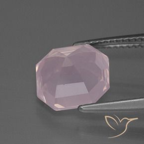 Rose Quartz Gemstone in 10 x 10 mm (calibrated) Size for Sale, Rose Quartz Stone in Light Rose Pink Color
