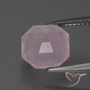 Rose Quartz Gemstone in 9.5 x 9.3 mm Size for Sale, Rose Quartz Stone in Medium Pink Color