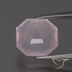 Rose Quartz Gemstone in 10 x 10 mm (calibrated) Size for Sale, Rose Quartz Stone in Light Pink Color
