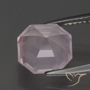 Rose Quartz Gemstone in 9 x 9 mm (calibrated) Size for Sale, Rose Quartz Stone in Light Pink Color
