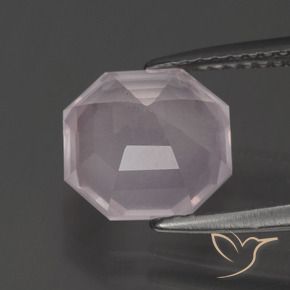 Rose Quartz Gemstone in 9 x 9 mm (calibrated) Size for Sale, Rose Quartz Stone in Light Rose Pink Color