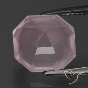 Rose Quartz Gemstone in 11 x 11 mm (calibrated) Size for Sale, Rose Quartz Stone in Light Pink Color