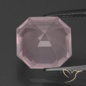 Rose Quartz Gemstone in 11 x 11 mm (calibrated) Size for Sale, Rose Quartz Stone in Light Pink Color