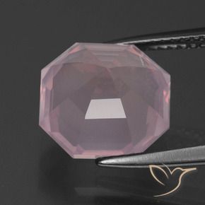 Rose Quartz Gemstone in 11 x 11 mm (calibrated) Size for Sale, Rose Quartz Stone in Medium Rose Pink Color
