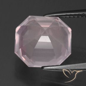 Rose Quartz Gemstone in 11 x 11 mm (calibrated) Size for Sale, Rose Quartz Stone in Light Rose Pink Color