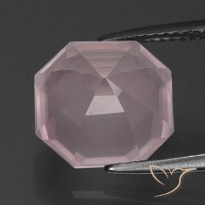 Rose Quartz Gemstone in 11 x 11 mm (calibrated) Size for Sale, Rose Quartz Stone in Light Rose Pink Color