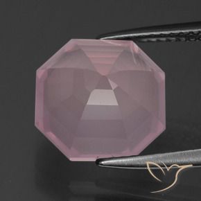 Rose Quartz Gemstone in 11 x 11 mm (calibrated) Size for Sale, Rose Quartz Stone in Rose Pink Color