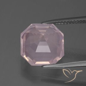 Rose Quartz Gemstone in 12 x 12 mm (calibrated) Size for Sale, Rose Quartz Stone in Light Pink Color