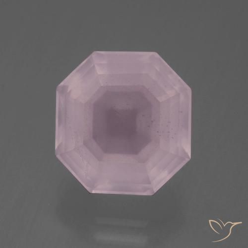 6.34ct Natural Bubblegum Pink Rose Quartz, Emerald Cut, Transparent