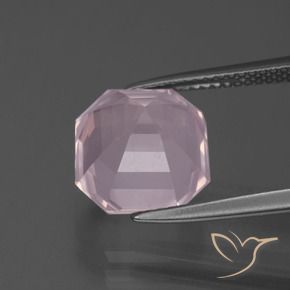 Rose Quartz Gemstone in 11 x 11 mm (calibrated) Size for Sale, Rose Quartz Stone in Light Pink Color