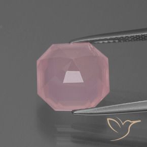 Rose Quartz Gemstone in 11 x 11 mm (calibrated) Size for Sale, Rose Quartz Stone in Vivid Pink Color