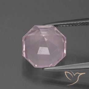 Rose Quartz Gemstone in 11 x 11 mm (calibrated) Size for Sale, Rose Quartz Stone in Light Rose Pink Color