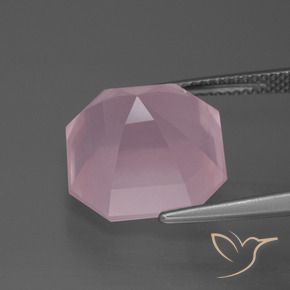 Rose Quartz Gemstone in 14 x 14 mm (calibrated) Size for Sale, Rose Quartz Stone in Medium Rose Pink Color