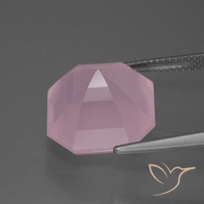 Rose Quartz Gemstone in 14 x 14 mm (calibrated) Size for Sale, Rose Quartz Stone in Medium Rose Pink Color