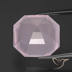 Rose Quartz Gemstone in 15 x 15 mm (calibrated) Size for Sale, Rose Quartz Stone in Light Pink Color
