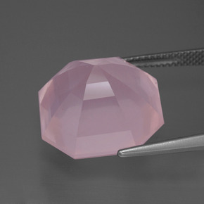 Rose Quartz Gemstone in 16.5 x 16.3 mm Size for Sale, Rose Quartz Stone in Medium Rose Pink Color