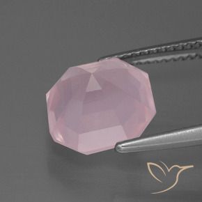 Rose Quartz Gemstone in 10 x 10 mm (calibrated) Size for Sale, Rose Quartz Stone in Medium Rose Pink Color