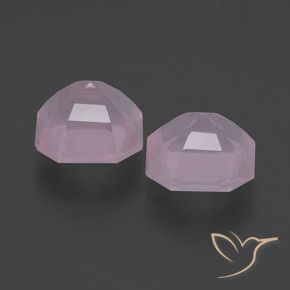 Rose Quartz Gemstones in 9 x 9 mm (calibrated) Size for Sale, Rose Quartz Stones in Light Pink Color