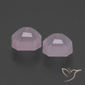 Rose Quartz Gemstones in 8 x 8 mm (calibrated) Size for Sale, Rose Quartz Stones in Bubblegum Pink Color