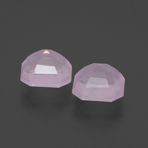 Rose Quartz Gemstones in 7 x 7 mm (calibrated) Size for Sale, Rose Quartz Stones in Light Pink Color