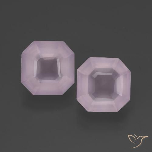 4.64 ct Asscher Cut Rose Quartz, 8.6 x 8.5 mm From South Africa, Photo A