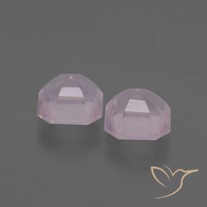 Rose Quartz Gemstones in 7.7 x 7.6 mm Size for Sale, Rose Quartz Stones in Bubblegum Pink Color