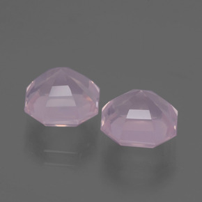 Rose Quartz Gemstones in 8.5 x 8.4 mm Size for Sale, Rose Quartz Stones in Light Pink Color