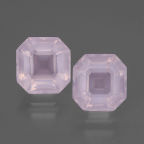 2ct Asscher Cut Pink Rose Quartz for sale thumb image of 2ct Asscher Cut Pink Rose Quartz (ID: 394346)
