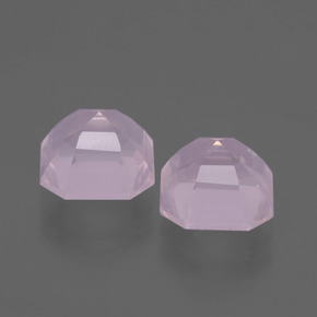 Rose Quartz Gemstones in 7.8 x 7.7 mm Size for Sale, Rose Quartz Stones in Light Cherry Pink Color