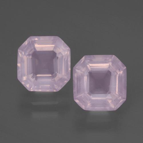 Light Pink Rose Quartz Gem - 1.8ct Asscher Cut (ID: 394347)