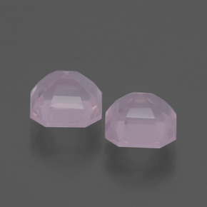 Rose Quartz Gemstones in 7.6 x 7.5 mm Size for Sale, Rose Quartz Stones in Light Pink Color
