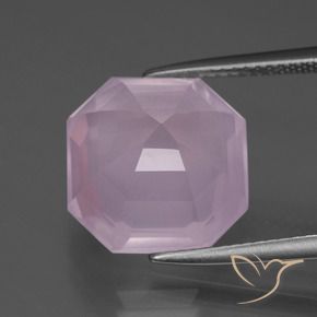 Rose Quartz Gemstone in 13 x 13 mm (calibrated) Size for Sale, Rose Quartz Stone in Bubblegum Pink Color