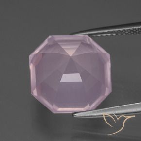 Rose Quartz Gemstone in 13 x 13 mm (calibrated) Size for Sale, Rose Quartz Stone in Light Pink Color