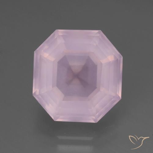 8,48 ct octagonschliff rosa Rosenquarz aus Südafrika, Größe 12,9 x 12,9mm, natürlicher Edelstein, Transparent Reinheit, 1 Stück octagonschliff Rosenquarz, Mohs-Härte von 7 Geeignet für den täglichen Gebrauch im Schmuck , Photo A