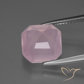 Rose Quartz Gemstone in 11 x 11 mm (calibrated) Size for Sale, Rose Quartz Stone in Medium Pink Color