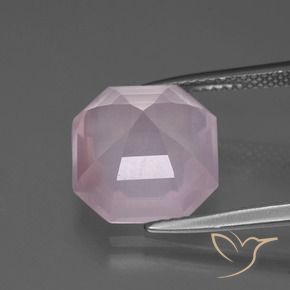 Rose Quartz Gemstone in 12 x 12 mm (calibrated) Size for Sale, Rose Quartz Stone in Light Pink Color