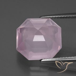 Rose Quartz Gemstone in 13 x 13 mm (calibrated) Size for Sale, Rose Quartz Stone in Light Rose Pink Color