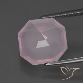 Rose Quartz Gemstone in 12 x 12 mm (calibrated) Size for Sale, Rose Quartz Stone in Light Pink Color