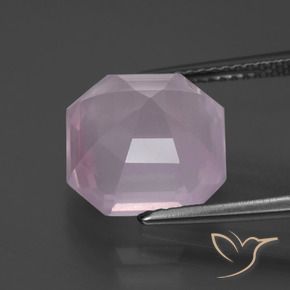 Rose Quartz Gemstone in 11 x 11 mm (calibrated) Size for Sale, Rose Quartz Stone in Light Pink Color