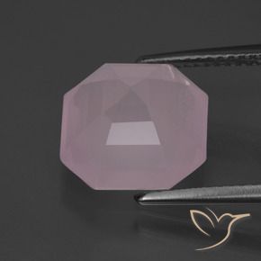 Rose Quartz Gemstone in 11 x 11 mm (calibrated) Size for Sale, Rose Quartz Stone in Light Rose Pink Color