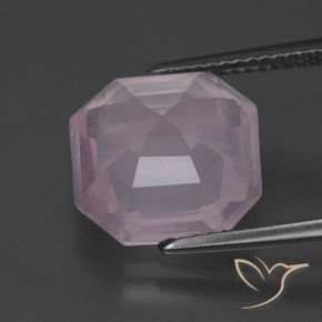 Rose Quartz Gemstone in 12 x 12 mm (calibrated) Size for Sale, Rose Quartz Stone in Light Rose Pink Color