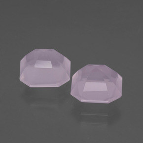Rose Quartz Gemstones in 8.7 x 8.4 mm Size for Sale, Rose Quartz Stones in Light Cherry Pink Color