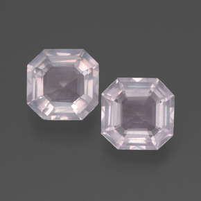 4.6ct Asscher Cut Pink Rose Quartz for sale thumb image of 4.6ct Asscher Cut Pink Rose Quartz (ID: 394435)