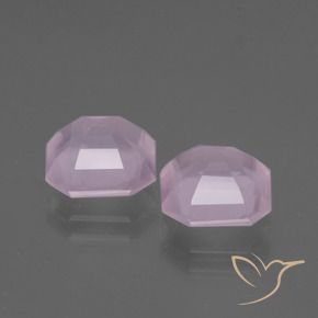 Rose Quartz Gemstones in 8.5 x 8.5 mm Size for Sale, Rose Quartz Stones in Light Pink Color