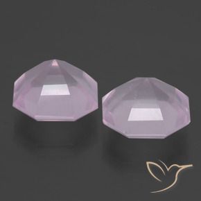 Rose Quartz Gemstones in 11 x 11 mm (calibrated) Size for Sale, Rose Quartz Stones in Very Light Pink Color