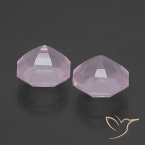 Rose Quartz Gemstones in 9 x 9 mm (calibrated) Size for Sale, Rose Quartz Stones in Bubblegum Pink Color