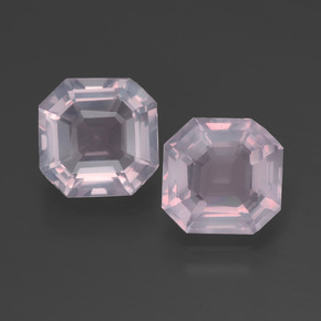 1.9ct Asscher Cut Pink Rose Quartz for sale thumb image of 1.9ct Asscher Cut Pink Rose Quartz (ID: 394488)