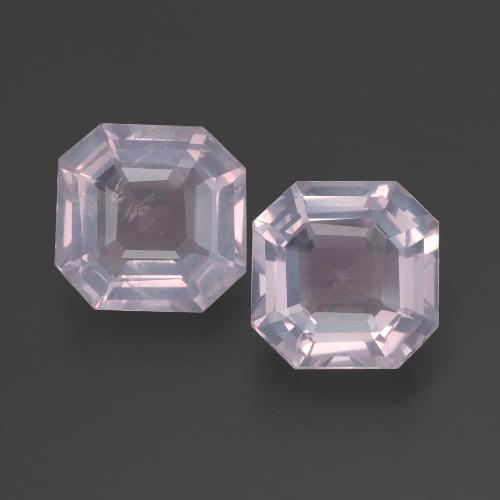 Light Cherry Pink Rose Quartz Gem - 1.8ct Asscher Cut (ID: 394492)